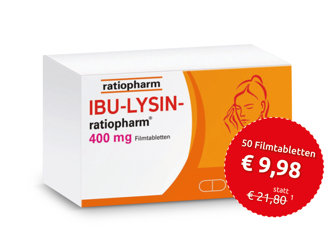 IBU-LYSIN-ratiopharm 400 mg Filmtabletten 50 St