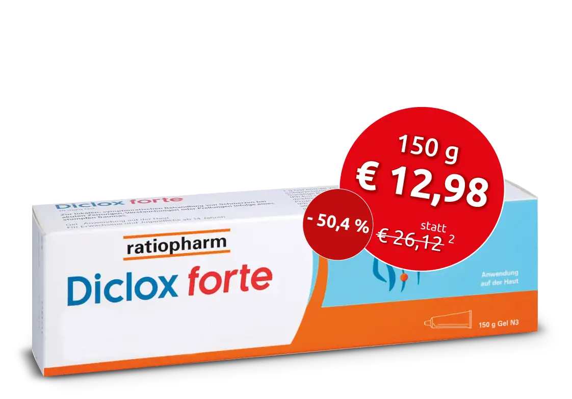 IBUDOLOR akut 400 mg Filmtabletten 20 St DICLOX forte 20 mg/g Gel 150 g