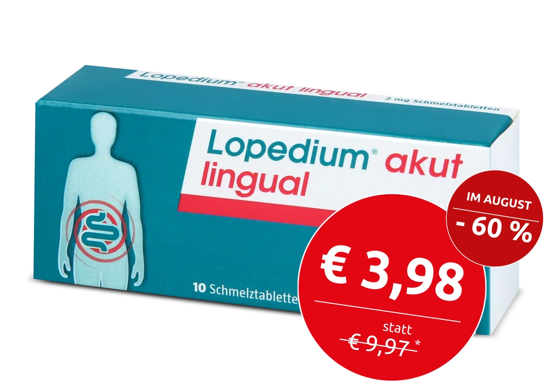 LOPEDIUM akut lingual 2 mg Schmelztabletten 10 St