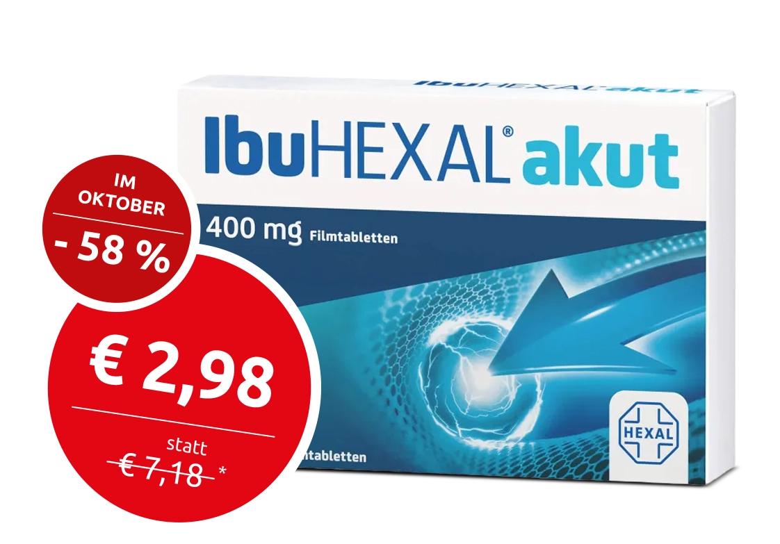 IBU-ratiopharm® 400 mg akut Schmerztabletten
